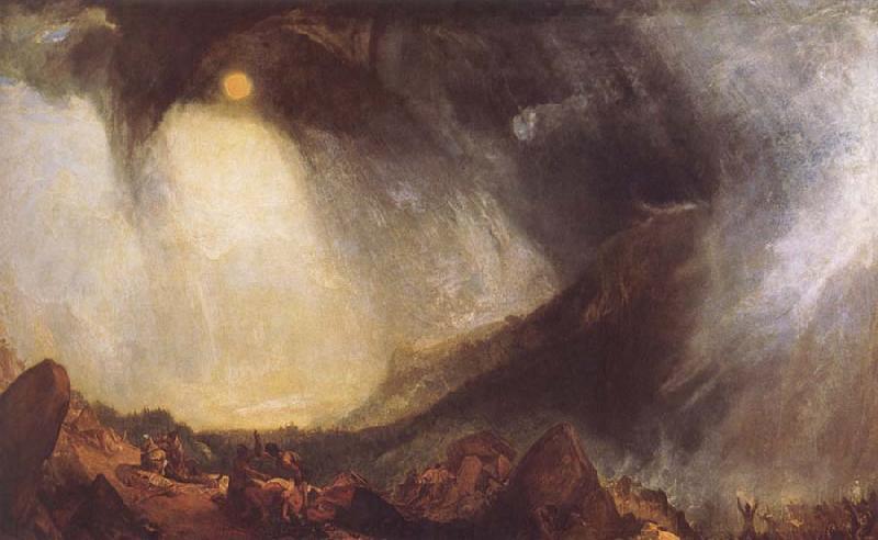 Joseph Mallord William Turner Snow Storm,Hannibal and his Amy Crossing the Alps